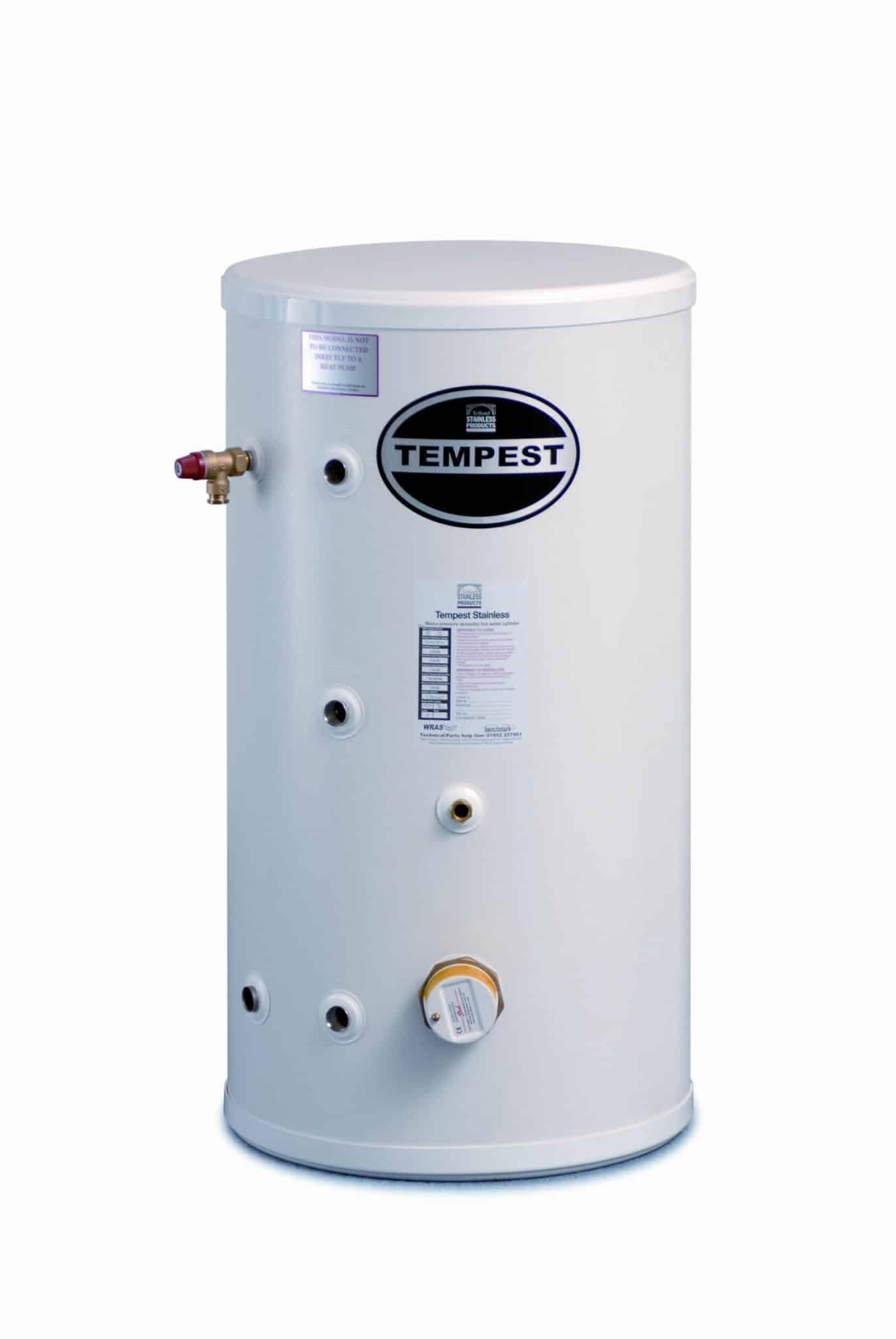 Telford Tempest 500 Litre Stainless Steel Indirect Unvented Cylinder ...